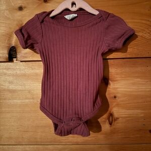 Kate Quinn burgundy ribbed bodysuit maroon